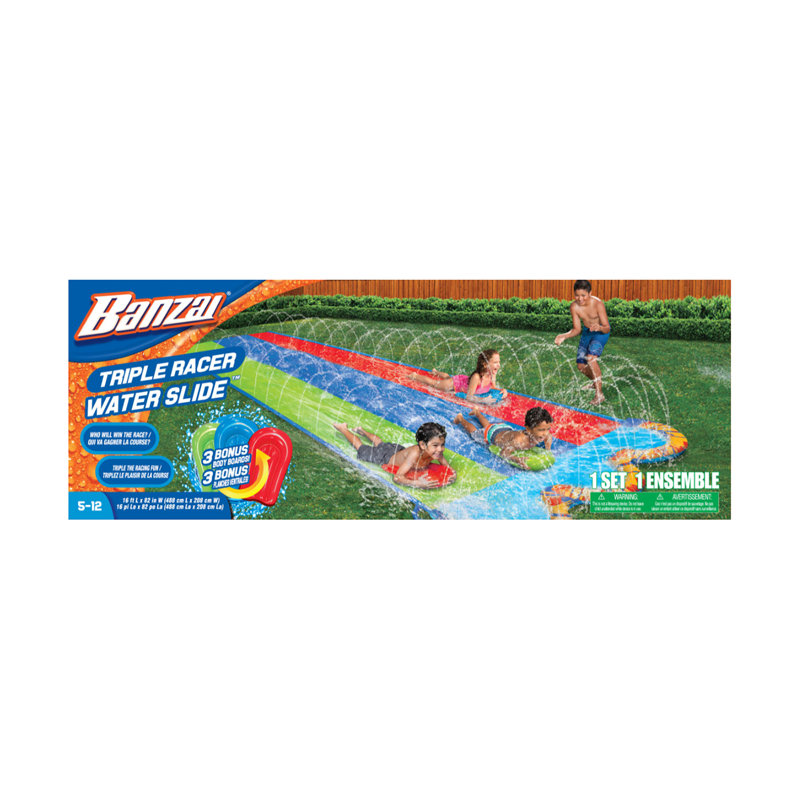 Banzai 82' x '192 Inflatable Water Slide Wayfair